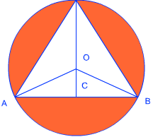 Triangle in Circle