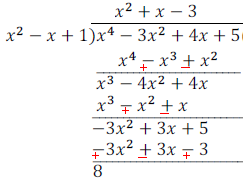 division of polynomials