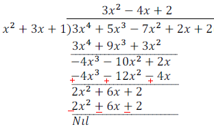 division of polynomials