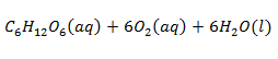 chemical equation for respiration