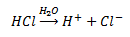 hydrocholoric acid in water