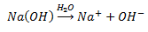 sodium hydroxide in water