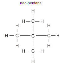 structural formula of neopentane