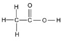 structural formula of ethanoic acid