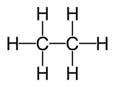 structural formula of ethane