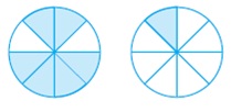 class 6 math fraction question figures