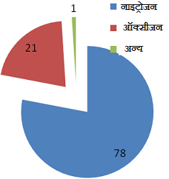 composition of air pie chart