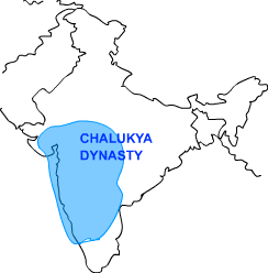 Map of India Chalukya Empire