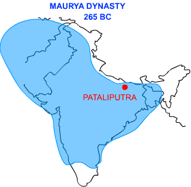 Map Of India Mauryan Empire