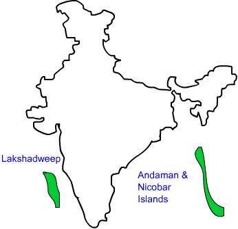 Islands India map